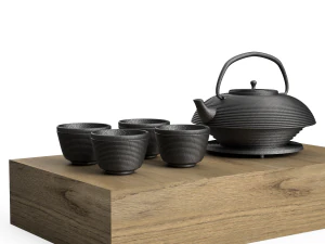 日本茶壶 3D 模型