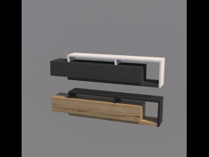 loft tv stand Modello 3D