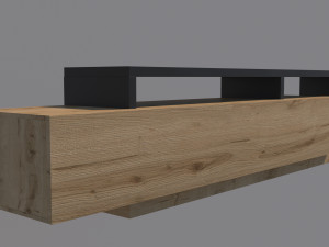 loft tv stand 3D 模型