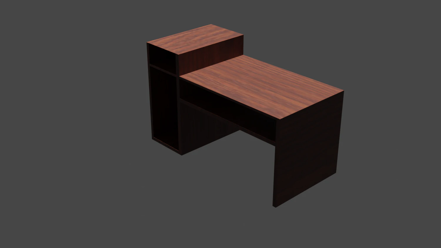 one piece desk 3D Model .c4d .max .obj .3ds .fbx .stl .blend