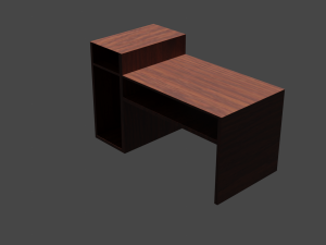 one piece desk 3D Модель
