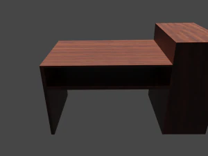 one piece desk 3D Model