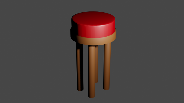 stool 3D Model .c4d .max .obj .3ds .fbx .stl .blend 