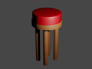 stool 3D 模型