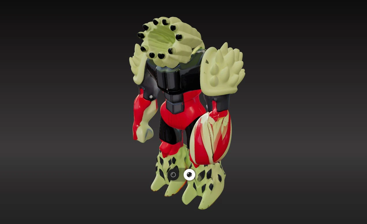 GORMITI Double Attack - Armageddon Mythos PBR Textured 3D Model .c4d .max .obj .3ds .fbx .stl .blend 