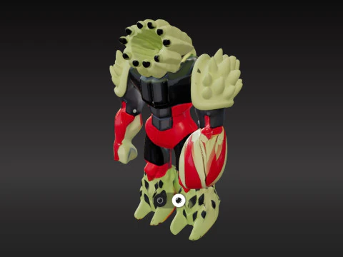 GORMITI Double Attack - Armageddon Mythos PBR Textured 3D Model