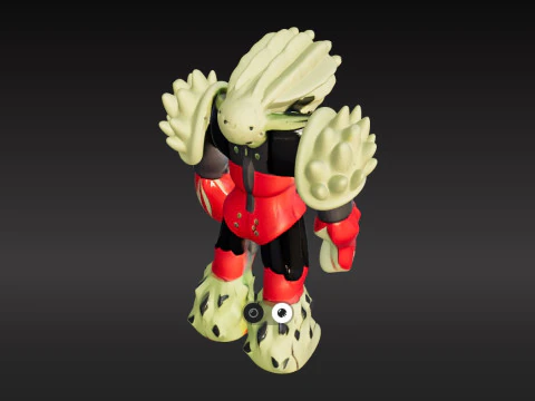 GORMITI Double Attack - Armageddon Mythos PBR Textured 3D Model