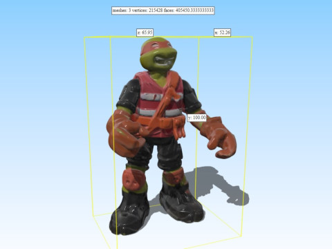 TMNT Ooze Chuckin Mikey - Teenage Mutant Ninja Turtles Nickelodeon PBR Textured 3D Model