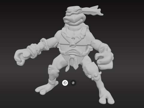 Michelangelo - Teenage Mutant Ninja Turtles PBR Textured 3Dモデル