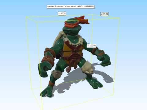 Michelangelo - Teenage Mutant Ninja Turtles PBR Textured 3Dモデル