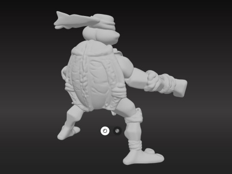 Michelangelo - Teenage Mutant Ninja Turtles PBR Textured 3Dモデル