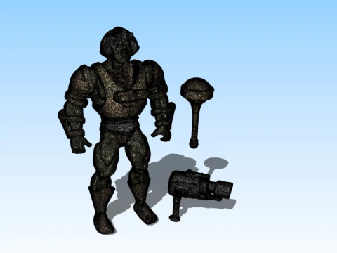 Man-At-Arms - Masters of the Universe PBR Textured 3D Model