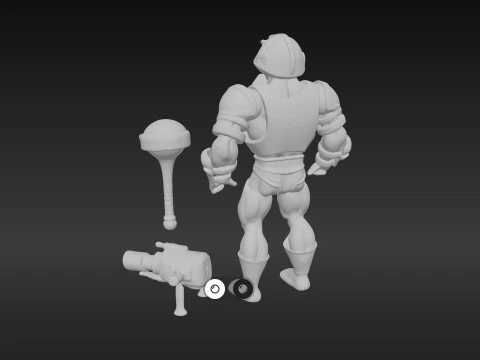 Man-At-Arms - Masters of the Universe PBR Textured 3D Model