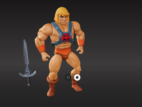 He-Man - Masters of the Universe PBR TexturedFree Sample 3D Модель