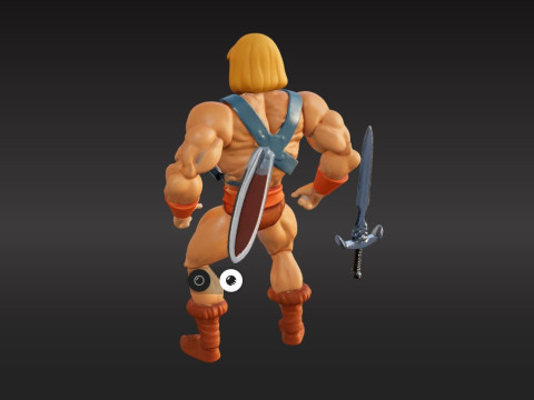 He-Man - Masters of the Universe PBR TexturedFree Sample 3D Model