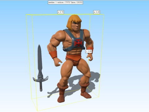 He-Man - Masters of the Universe PBR TexturedFree Sample 3D Model