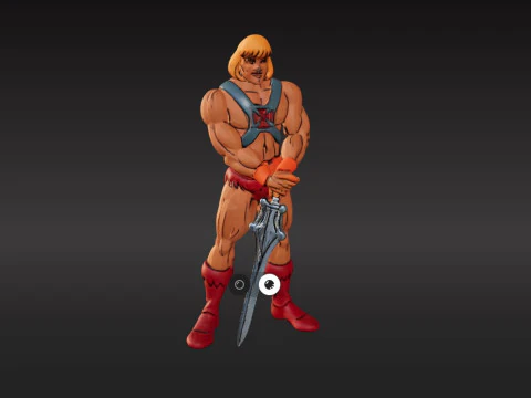 He-Man - Masters of the Universe PBR TexturedFree Sample 3D Model