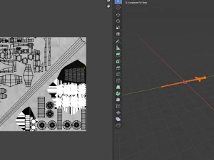 longsword medieval type xvia - low poly model 3D Model