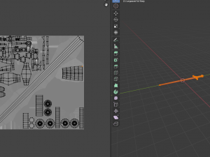 longsword medieval type xvia - low poly model 3D 模型