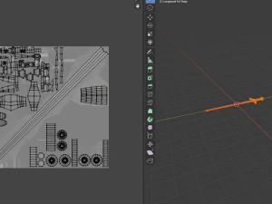 longsword medieval type xvia - low poly model 3D Model