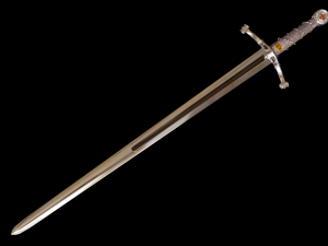 longsword medieval type xvia 3D Model