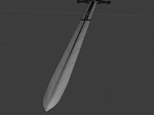 longsword medieval type xvia 3D Model