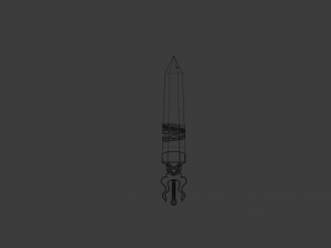 longsword medieval type xvia 3D Model