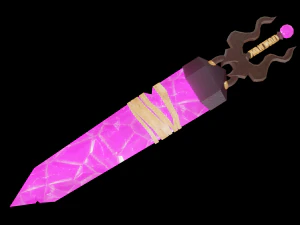 crystal greatsword 3D Model