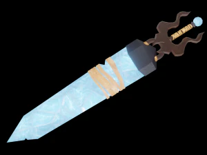 crystal greatsword 3D Model
