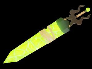 crystal greatsword 3D Model