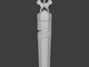 crystal greatsword 3D Model