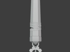 crystal greatsword 3D Model