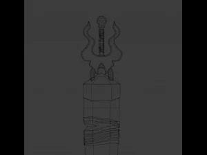 crystal greatsword 3D Model