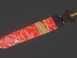 crystal greatsword 3D Model