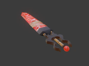 crystal greatsword 3D Model