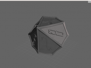 rpg polyhedral vampire dice set - vampire blood pact dice 3D 打印模型