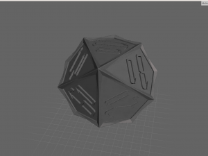 rpg polyhedral vampire dice set - vampire blood pact dice 3D 打印模型