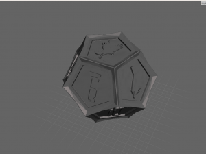 rpg polyhedral vampire dice set - vampire blood pact dice 3D 打印模型
