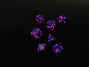 rpg polyhedral dice set wood carved style 3D Принт Модель