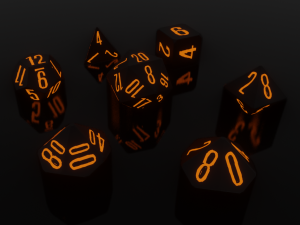 rpg polyhedral dice set wood carved style 3D Принт Модель
