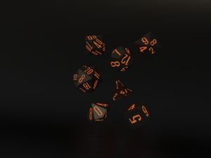 rpg polyhedral dice set wood carved style 3D Принт Модель