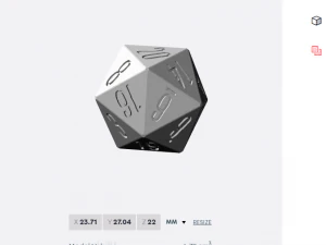 rpg polyhedral dice set wood carved style 3D Print Model