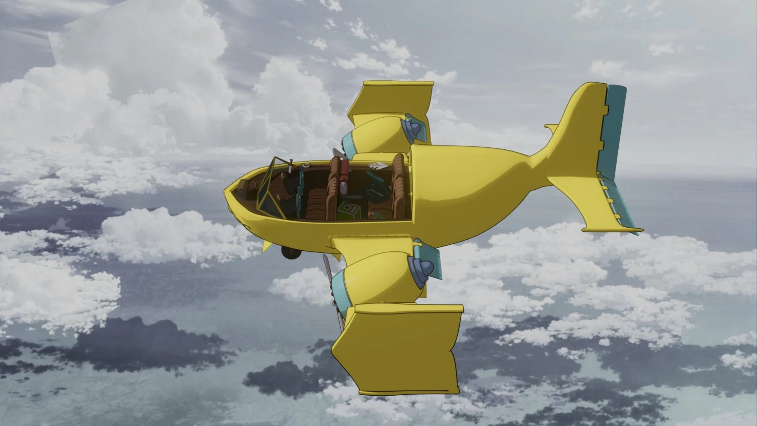 toon aircraft - airship 3D Model .c4d .max .obj .3ds .fbx .stl .blend 