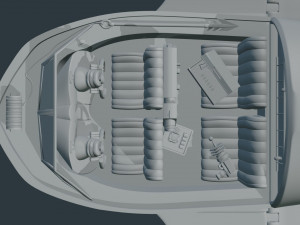 toon aircraft - airship 3D Модель