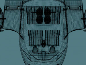 toon aircraft - airship 3D Model