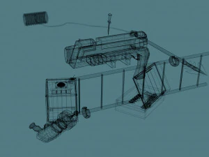 toon aircraft - airship 3D Model