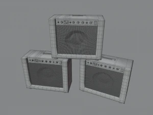 Guitar Amp - Unbranded 3D Model