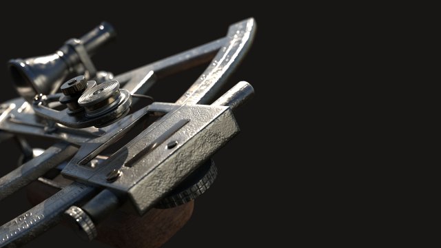 Precision Sextant - Vintage Modello 3D .c4d .max .obj .3ds .fbx .stl .blend 