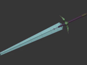 Claymore Claymore Anime Clares Weapon 3D Model
