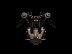 Aircraft V-Type Engine Vintage 3D Модель
